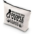 thumbnail image 1 of Veterinarian Gift Because People Are Gross Animal Lover Zipper Pouch Makeup Bag for Vet Tech, 1 of 5