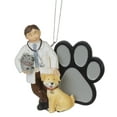 thumbnail image 1 of Veterinarian Ornament, Animal Doctor With Dog, Cat and Paw Print, 1 of 1