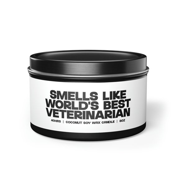 Veterinarian Tin Candle Gift Decor Vanilla Coffee Scented