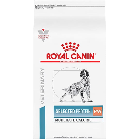 Veterinary Diet Canine Selected Protein PW Moderate Calorie Potato & Whitefish Formula Adult Dry Dog Food 7.7 lbs.