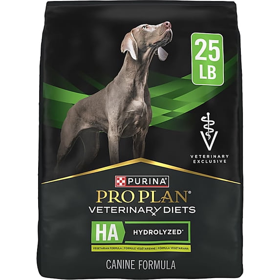 Veterinary Diets HA Hydrolyzed Vegetarian Canine Formula Dry Dog Food 25 lbs.
