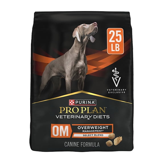 Veterinary Diets OM Select Blend Overweight Management with Chicken Canine Formula Dry Dog Food 25 lbs.
