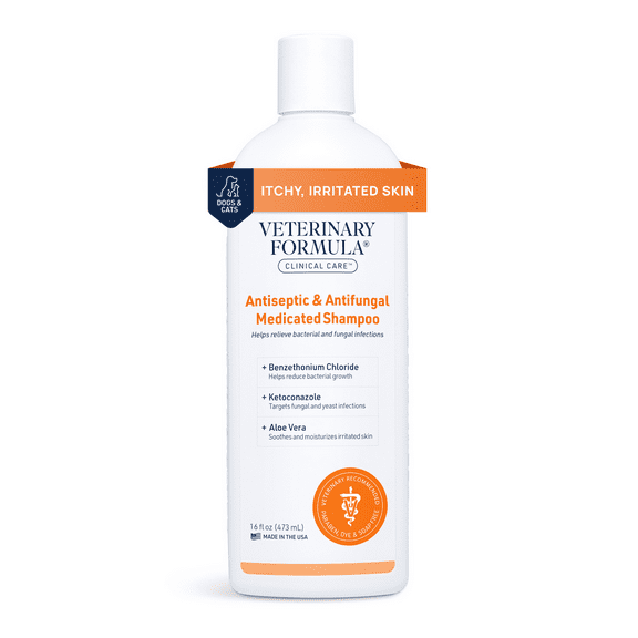 Veterinary Formula Clinical Care Antiseptic & Antifungal Shampoo for Dogs & Cats, 16 oz.