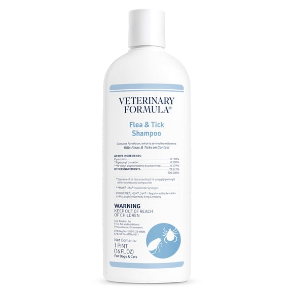 Veterinary Formula Flea & Tick Shampoo for Dogs & Cats, 16 fl oz