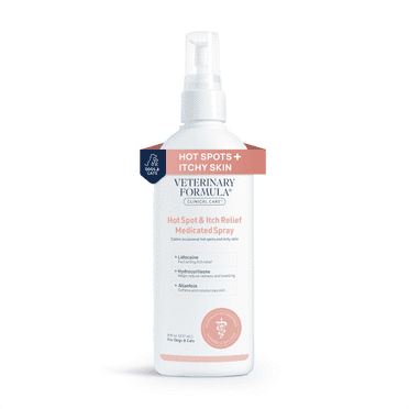 Veterinary Formula Clinical Care Hot Spot and Itch Relief Medicated Spray for Dogs and Cats, 8 oz.