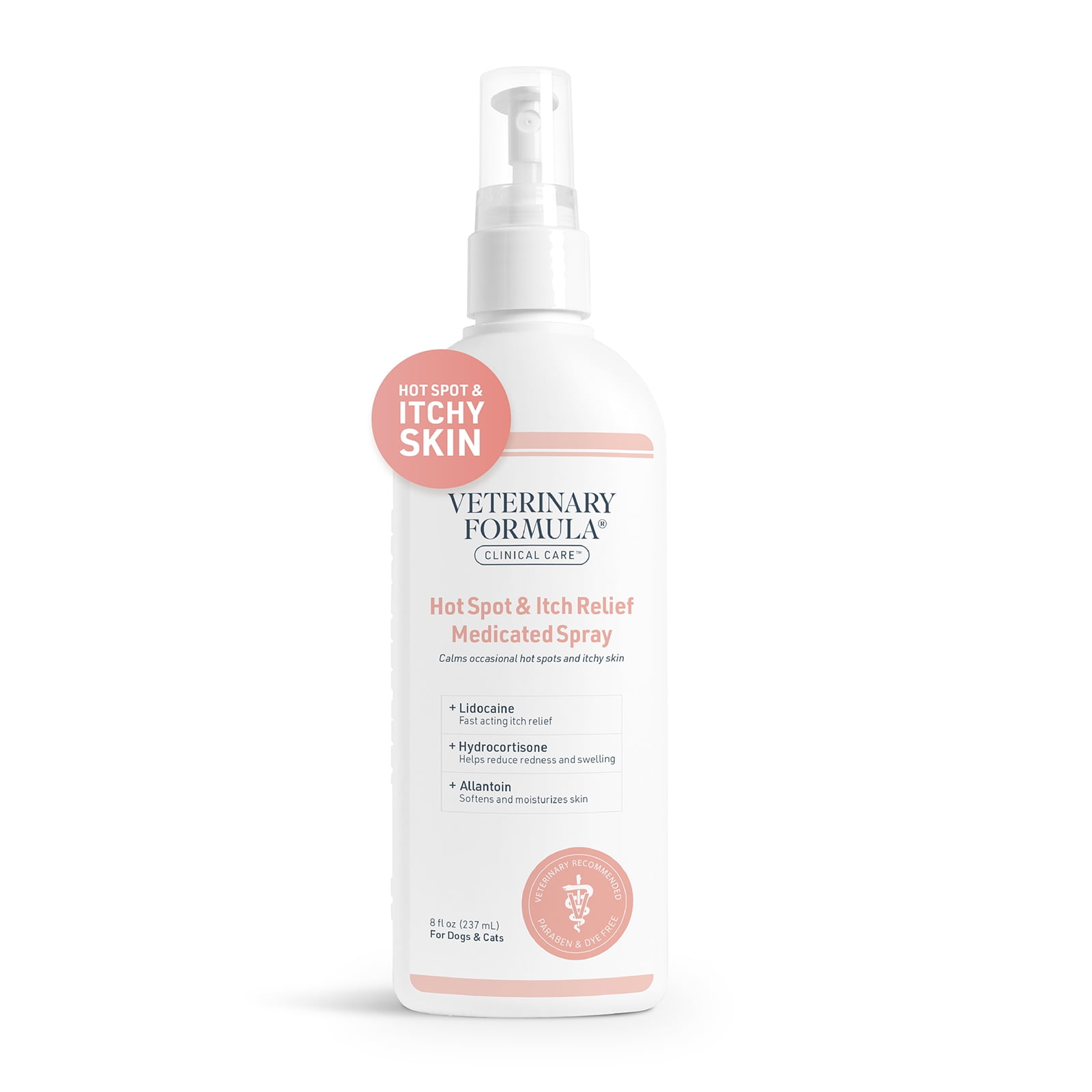 Walmart Coupons of Veterinary Formula Clinical Care Hot Spot and Itch Relief Medicated Spray for Dogs and Cats, 8 oz.