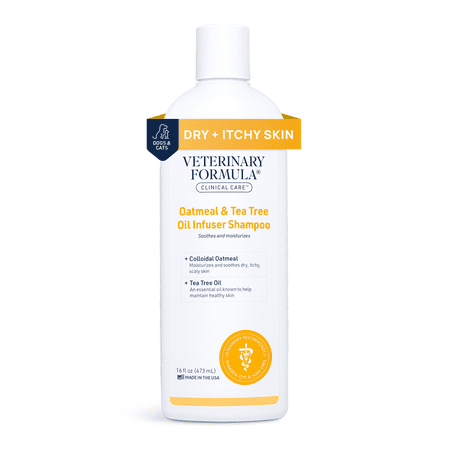 Veterinary Formula Clinical Care Oatmeal and Tea Tree Oil Infuser Shampoo for Dogs, 16-oz