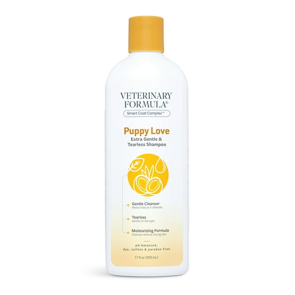 Veterinary Formula Solutions Puppy Love Extra Gentle Tearless Shampoo for Dogs, 17 oz