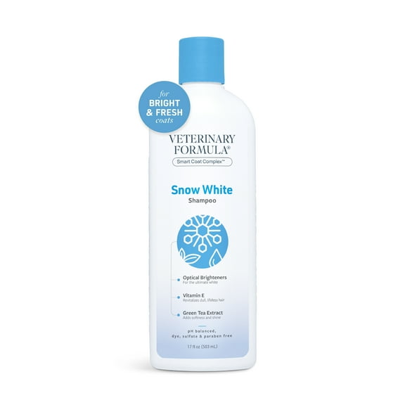 Veterinary Formula Brightening Snow White Shampoo for Dogs and Cats, 17 oz.