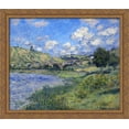 thumbnail image 1 of Vetheuil, Paysage 34x28 Large Gold Ornate Wood Framed Canvas Art by Claude Monet, 1 of 2