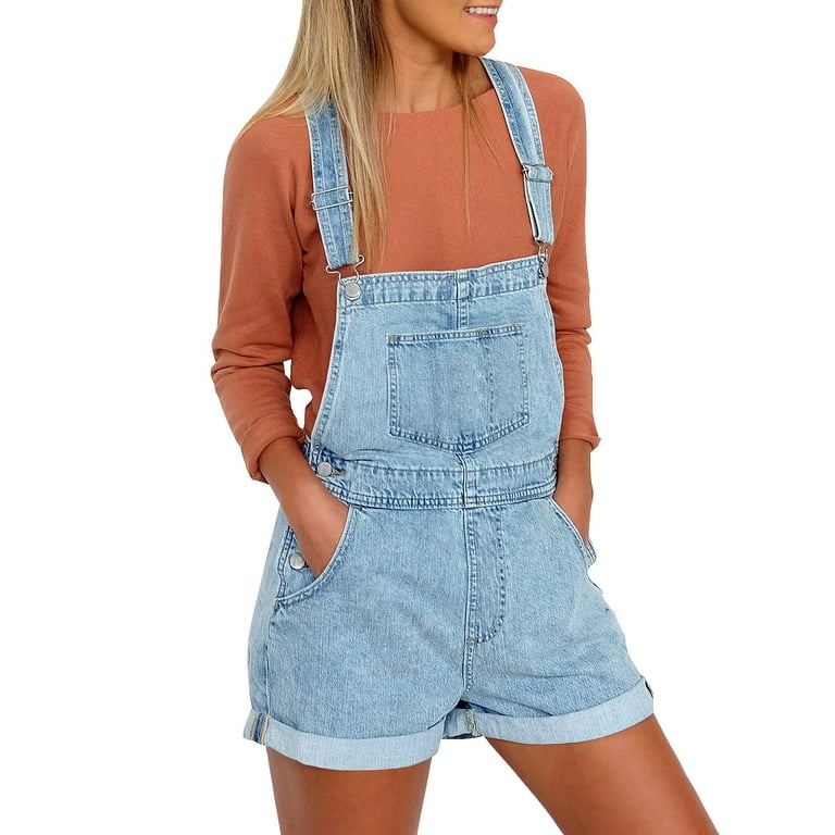 Ladies overall shorts cheap