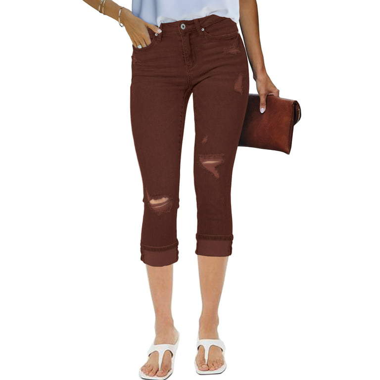https://i5.walmartimages.com/seo/Vetinee-Stretch-Denim-Capris-for-Women-Classic-High-Waisted-Ripped-Capri-Jeans-Size-S-Fit-Size-4-Size-6-Hot-Chocolate_860d21a8-2a29-4074-a63b-5df2e4f7744b.23bf13f131c771161945fd4d29eef35e.jpeg?odnHeight=768&odnWidth=768&odnBg=FFFFFF