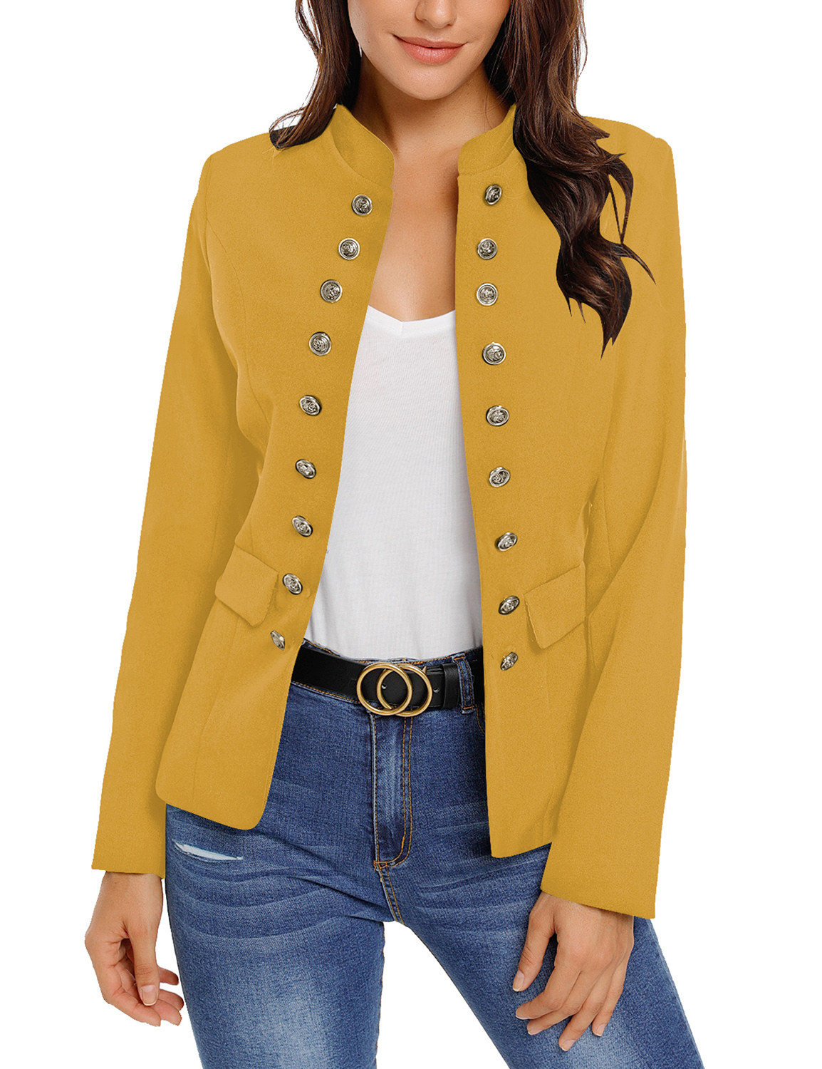 Mustard clearance military jacket