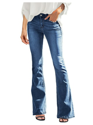 Vetinee Womens Flare Jeans in Womens Jeans 