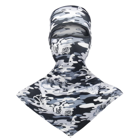 Veting Camouflage Balaclava Face Mask for Men, Quick Dry Breathable Motorcycle Helmet Liner, Lightweight Neck Gaiter for Cycling Biking Hiking Running Outdoor Sports,B