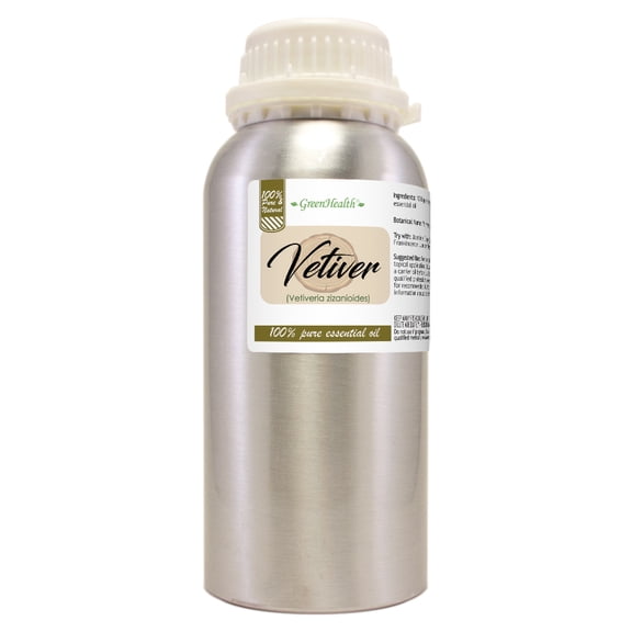 Vetiver Essential Oil - 16 fl oz - Aluminum Bottle w/ Locking Cap
