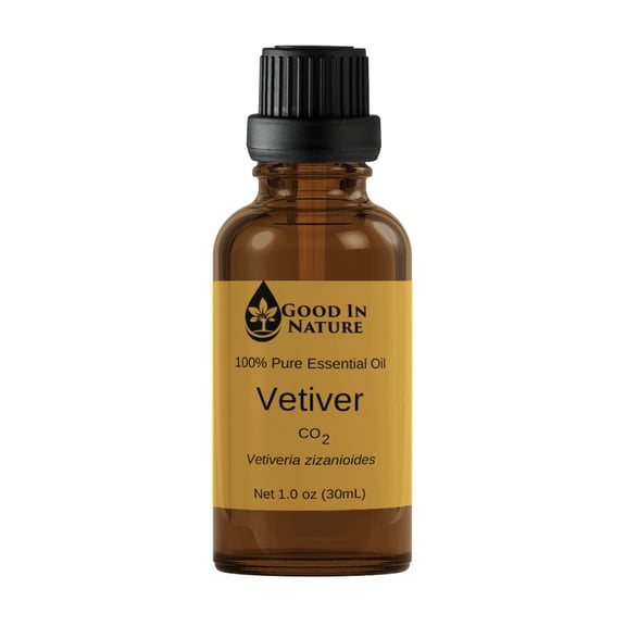 Vetiver Essential Oil CO2 Complete  100% Pure & Undiluted Vetiver Oil for Aromatherapy, Diffuser, Sleep & Relaxation  GoodInNature