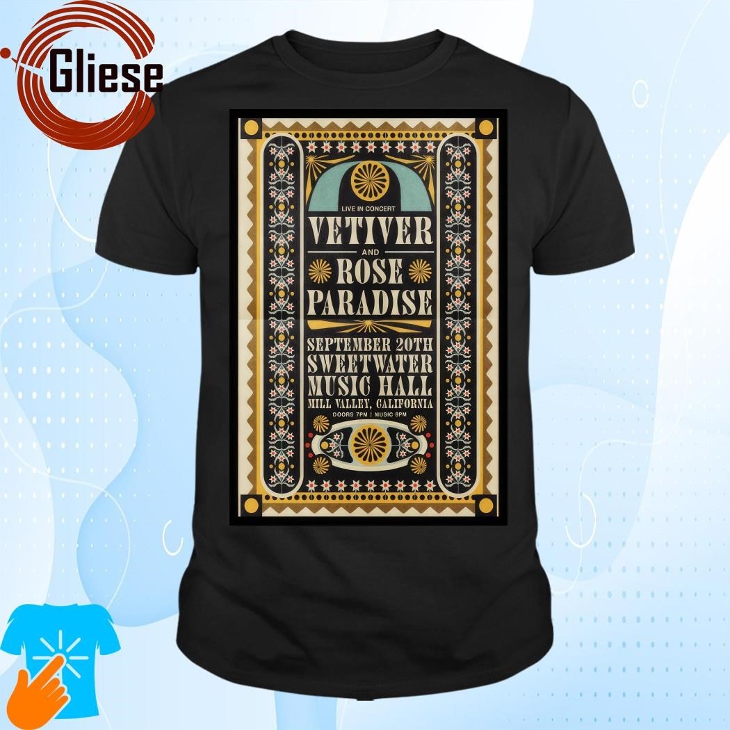 Vetiver Sep 20 2024 Sweetwater Music Hall In Mill Valley Ca Poster