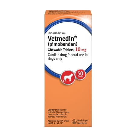 Vetmedin (Pimobendan) Chewable Tablets for Dogs, 10 mg