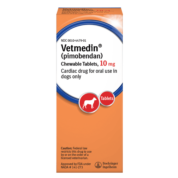 Vetmedin (Pimobendan) Chewable Tablets for Dogs, 10 mg