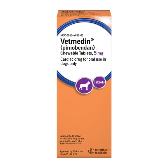 Vetmedin (Pimobendan) Chewable Tablets for Dogs, 5 mg