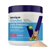 Vetnique Glandex Daily Prebiotic & Probiotic for Cats, Gut & Immune Support Powder, 4oz