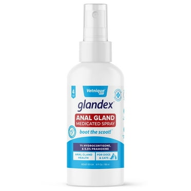 Vetnique Labs Glandex Anal Gland Medicated Spray, for Dogs & Cats, 4 oz