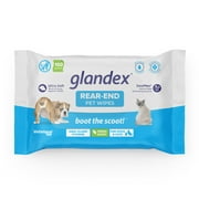 Vetnique Labs Glandex Dog Hygienic Rear End Wipes for Cleansing & Deodorizing Anal Gland (100ct Pouch)