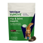 Vetnique YuMOVE Hip & Joint Chews, for Dogs with Glucosamine, Barbecue Flavored, 60ct