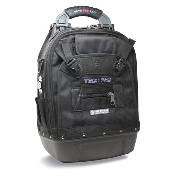 Veto Pro Pac-TECH PAC BLACK (OUT) Tech Pac Blackout Large Tool Backpack w/ Removable Inserts