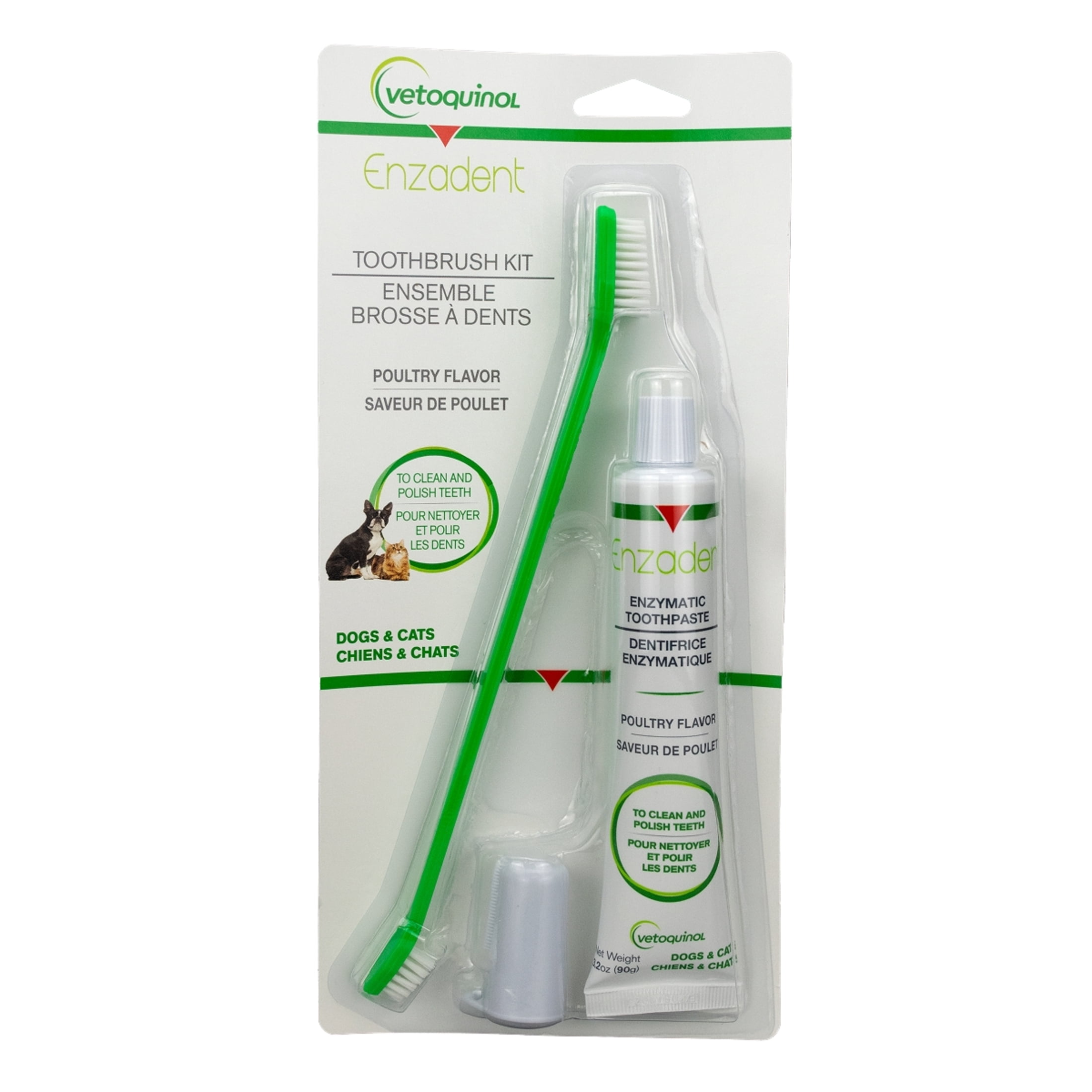 Vetoquinol 411459 Enzadent Enzymatic Toothbrush Kit,90 g