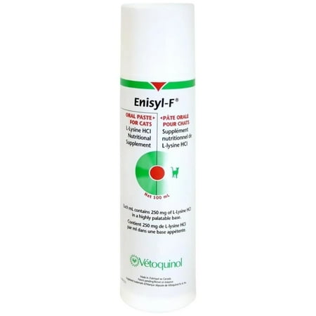 Vetoquinol Enisyl-F Oral Paste: L-Lysine Supplement for Cats - Tuna Flavor, 3.5oz (100mL) Pump