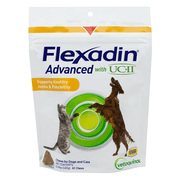 Vetoquinol Flexadin Advanced Hip and Joint Supplement with UC-II Collagen for Dogs and Cats, 60 Chews