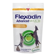 Vetoquinol Flexadin Advanced joint supplement for dogs and cats, once-daily formula with UC-II collagen, clinically proven and vet-recommended, 30 soft chews