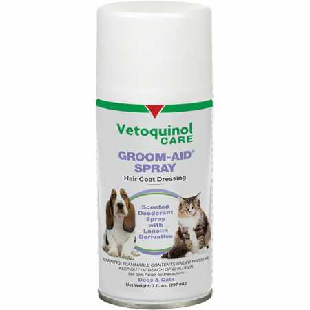 Vetoquinol Groom-Aid Detangler & Deodorizer Spray for Dogs & Cats, 7oz