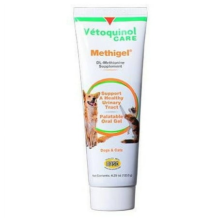 Vetoquinol Methigel Urinary Acidifier to Promote Urinary and Bladder Health for Dogs & Cats