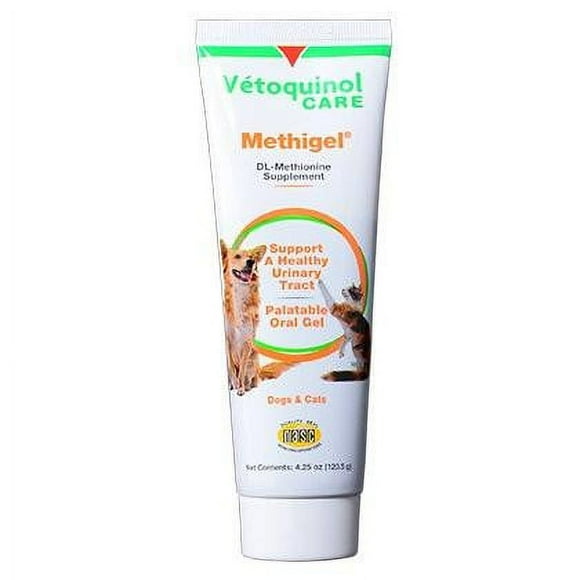 Vetoquinol Methigel Urinary Acidifier to Promote Urinary and Bladder Health for Dogs & Cats