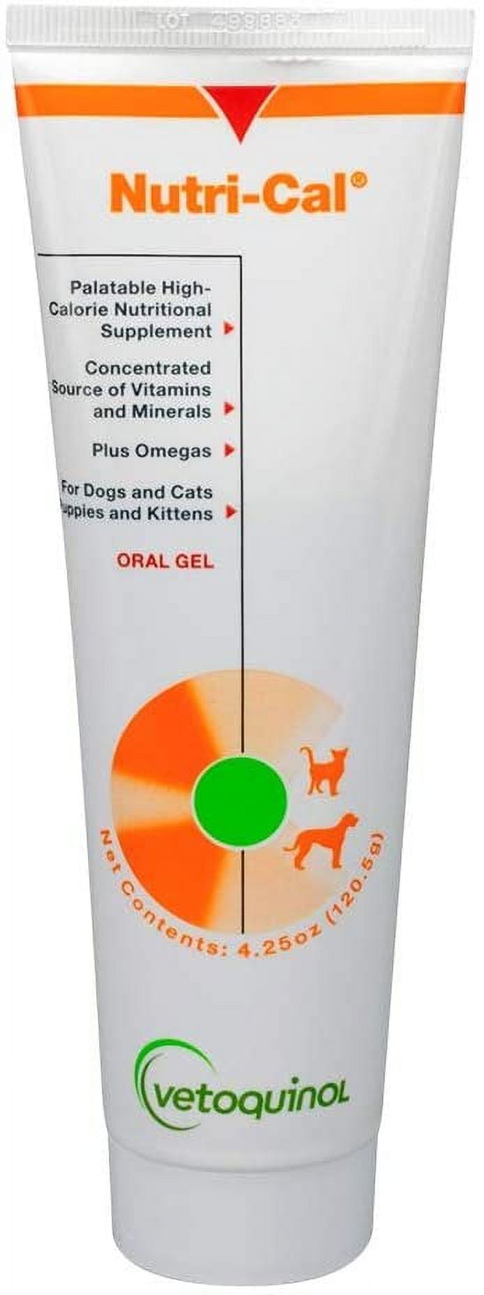 Vetoquinol Nutri Cal High Calorie Nutritional Gel for Dogs Cats 4.25oz Walmart
