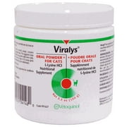 Vetoquinol Viralys L-Lysine Supplement for Cats - Cats & Kittens of All Ages - Immune Health - Sneezing, Runny Nose, Squinting, Watery Eyes - Flavored Lysine Powder - 100gm