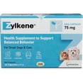 thumbnail image 1 of Vetoquinol Zylkene Calming Behavior Support Supplement, Helps Promote Relaxation and Reduce External Stress Factors, Daily Behavioral Support and Anxiety Relief, Dog or Cat, 11-22lbs, 75mg, 14ct, 1 of 6