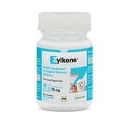 Vetoquinol Zylkene Calming Behavior Support Supplement, Helps Promote Relaxation and Reduce External Stress Factors, Daily Behavioral Support and Anxiety Relief, Dog or Cat, 11-22lbs, 75mg, 30ct