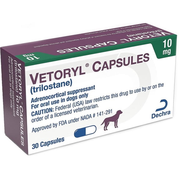 Vetoryl Capsules (Trilostane) 10mg, Treatment for Cushing's Disease in Dogs