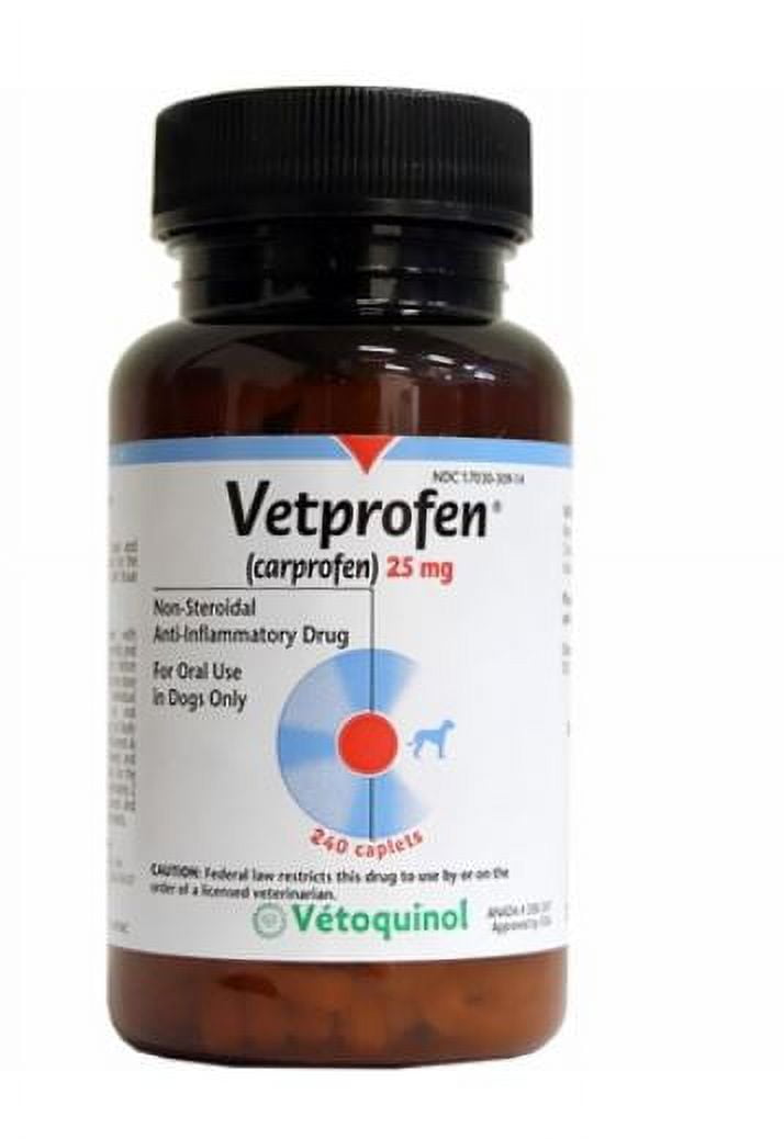Vetprofen (Carprofen) AntiInflammatory Caplets for Dogs 25mg