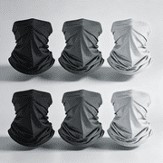 Vetpw 6 Pack Summer UV Protection Cooling Neck Gaiter Face Clothing Neck Gaiter Mask Scarf Sunscreen Breathable Bandana for Women Men