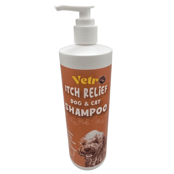 Vetr Itch Relief Dog & Cat Shampoo, 16 oz - Natural Plant-Based, Soothes Itchy Skin, Safe for Sensitive Skin, Moisturizes Coat
