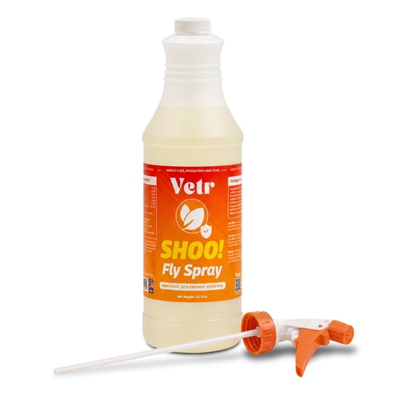Vetr Shoo! Fly Spray, Fly, Mosquito & Tick Repellent, 32 oz