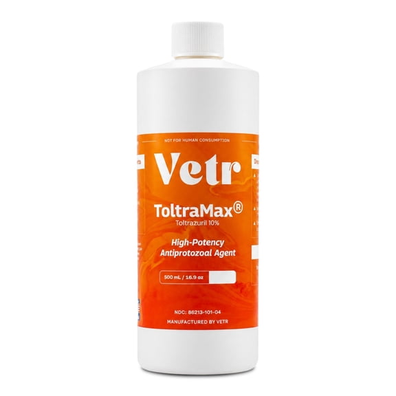 Vetr Toltramax 10% Oral Solution for Horses, Dogs and Cats, Chicken Flavor, Easy-to-Administer, 500 ml