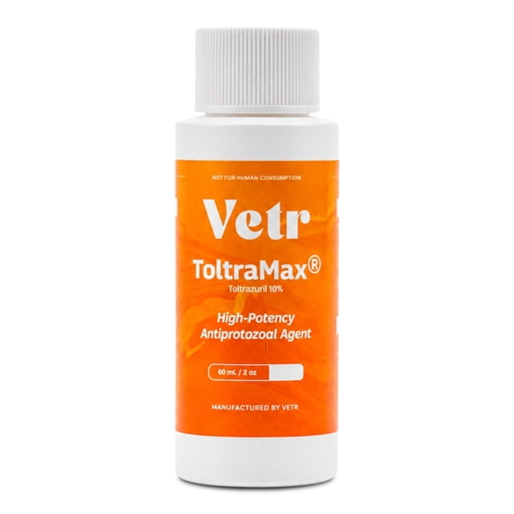 Vetr Toltramax 10% Oral Solution for Horses, Dogs & Cats, Easy Administration, Chicken, 60 ml