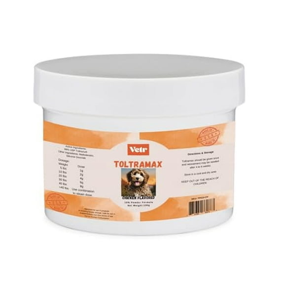 Vetr's Toltramax Powder for Horses, Dogs, Cats, 100g (10.0%, Chicken)