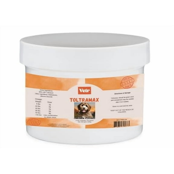Vetr's Toltramax Powder for Horses, Dogs, Cats, 100g (2.5%, Cinnamon)